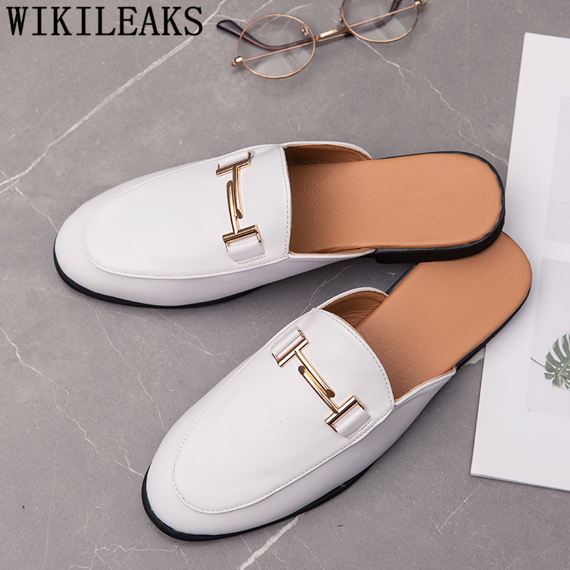 Men Formal Wear Shoes - حذاء رجالي أسود جلدي بدون كعب،
