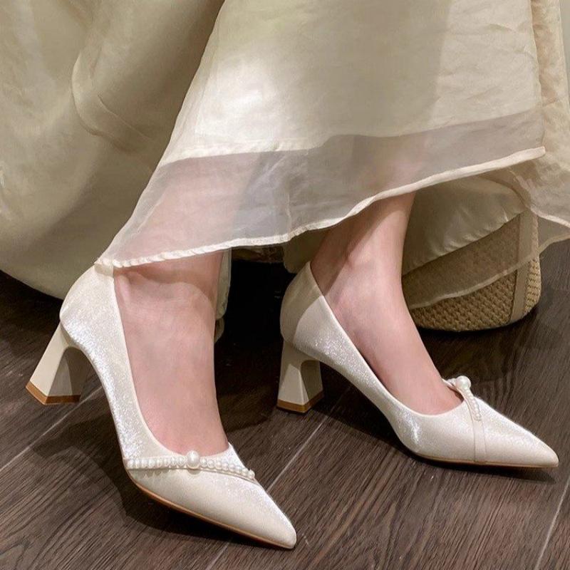 Men Formal Wear Shoes - أحذية نسائية أنيقة بكعب سميك ومقدمة