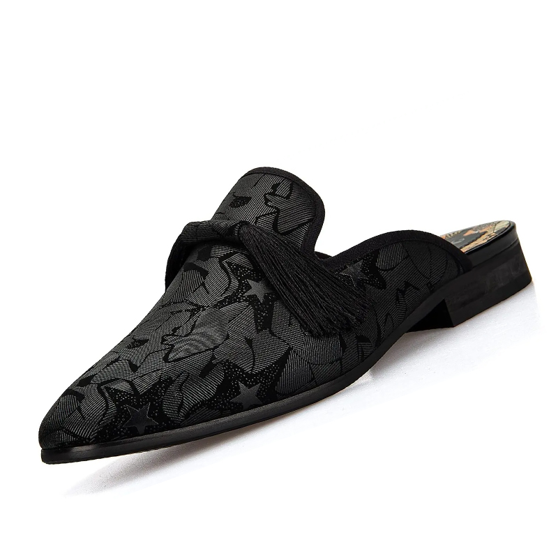 Men'S Formal Wear Slippers - شباشب رجالية بدون كعب من الجلد