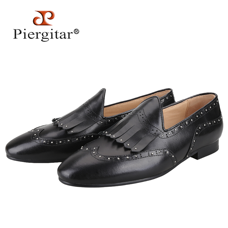 Men'S Formal Wear Slippers - بيرجتار-حذاء بدون كعب من جلد العجل