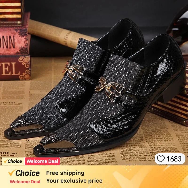 Men'S Formal Party Wear Shoes - أحذية رجالية رسمية من الجلد بتصميم