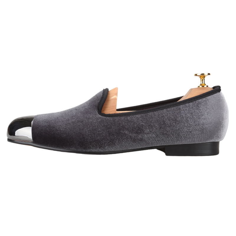 حذاء بيرجتار رمادي مخملي سهل ا - مراجعة Men'S Formal Wear Slippers وسعره