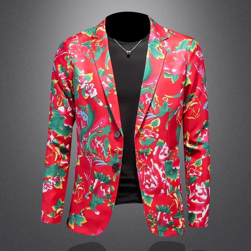النمط الصيني شمال شرق كبير زهر - مراجعة Large Men Formal Wear وسعره