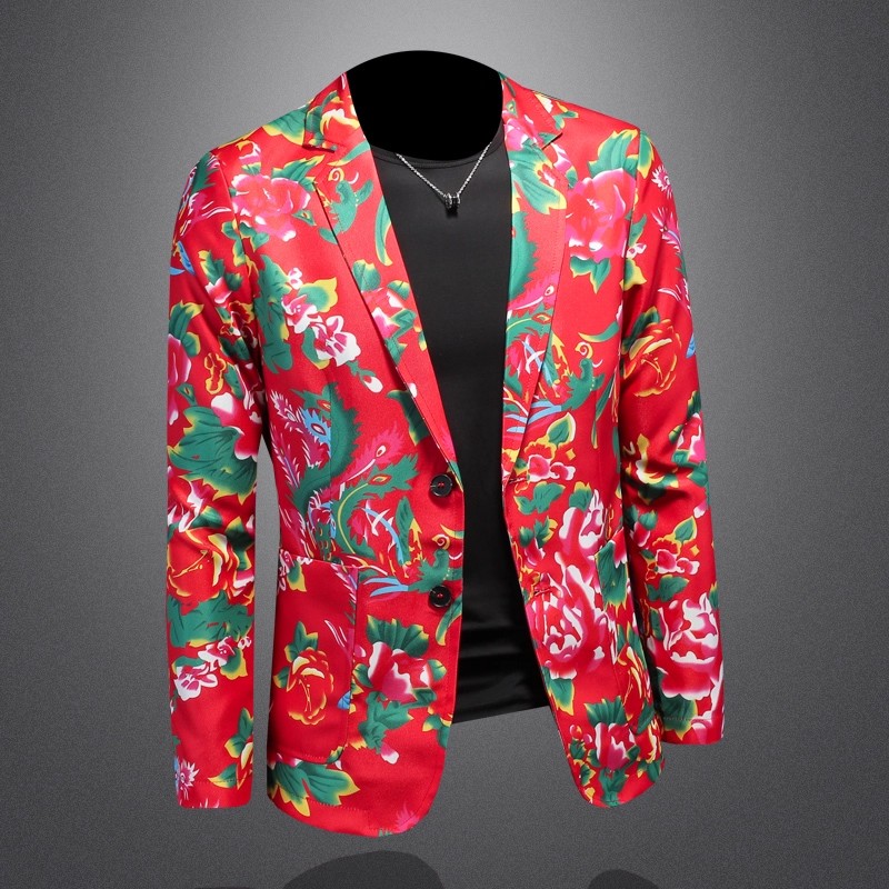 النمط الصيني شمال شرق كبير زهر - مراجعة Large Men Formal Wear وسعره