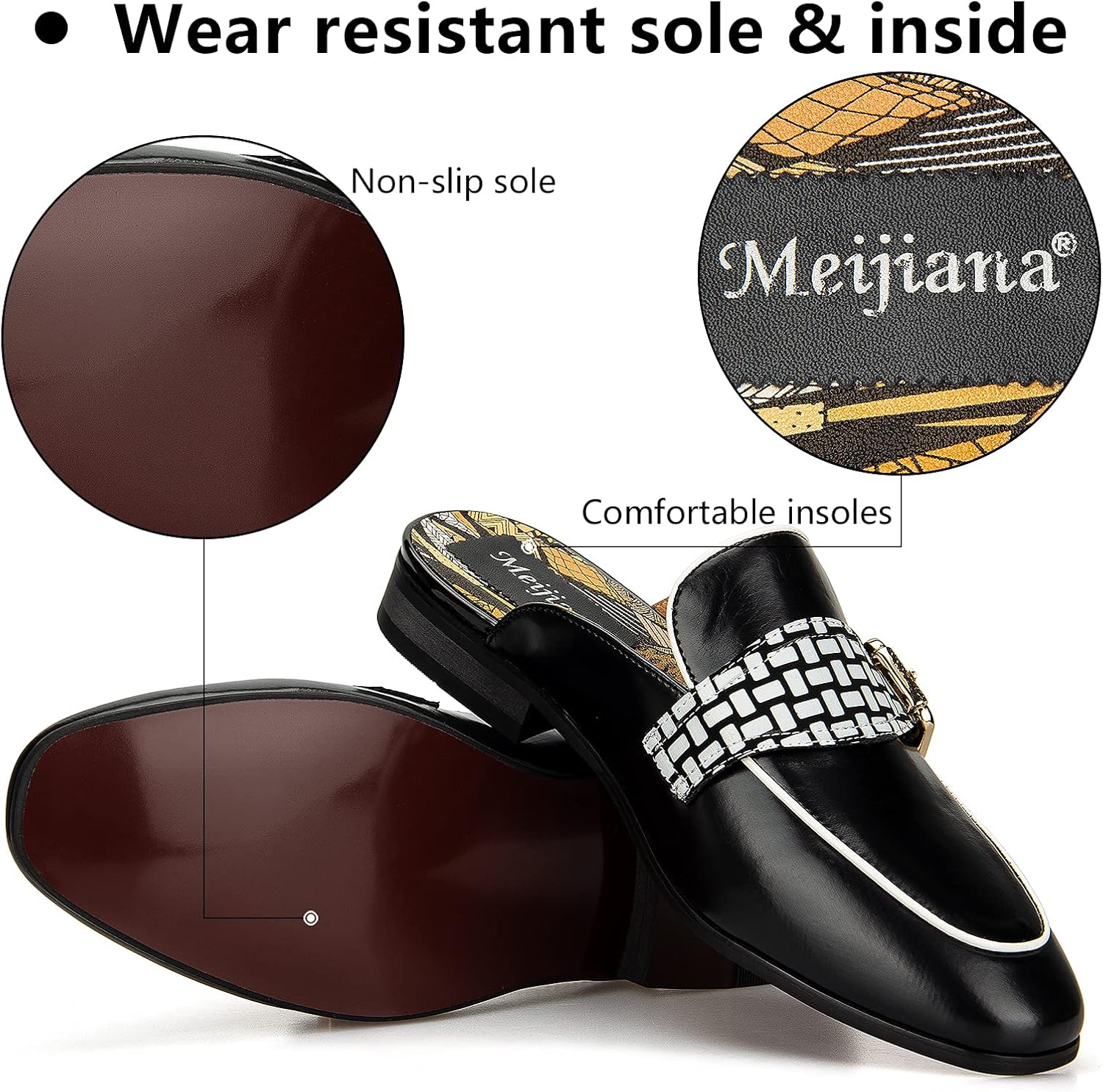 شباشب Meijiana للرجال بدون كعب - مراجعة Men'S Formal Wear Slippers وسعره