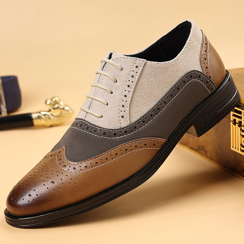 أحذية رجالية فاخرة أحذية البرو - مراجعة Men Formal Wear Shoes وسعره