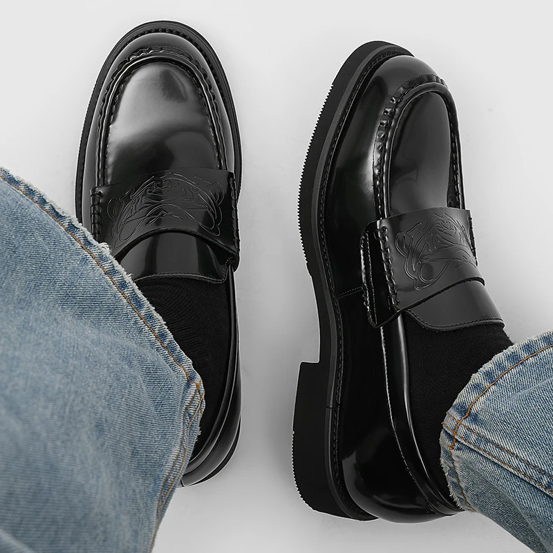 أحذية جلدية للرجال أحذية بدون  - مراجعة Men Formal Wear Shoes وسعره