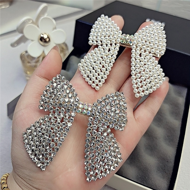 حجر الراين اللؤلؤ القوس مقاطع  - مراجعة Tie Bar Clip وسعره