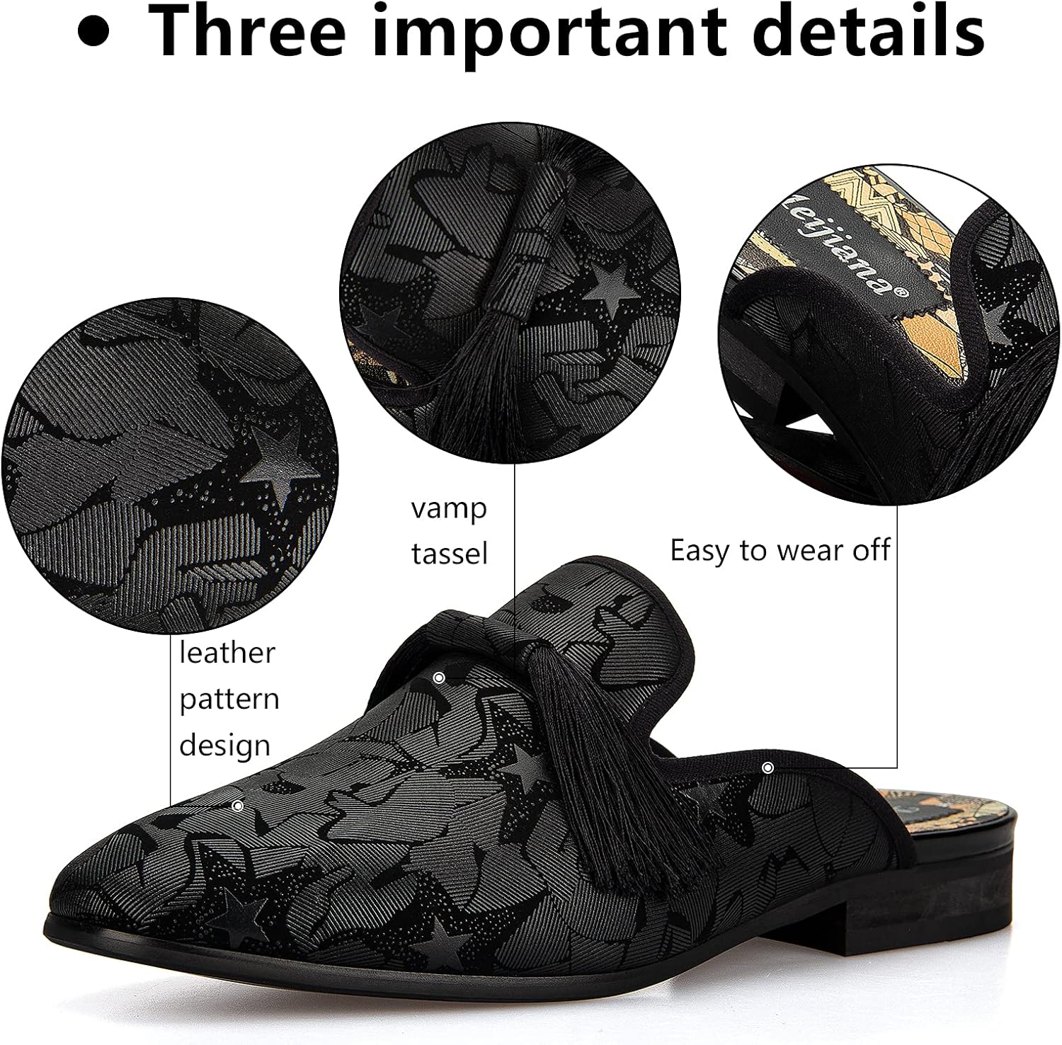 شباشب رجالية بدون كعب من الجلد - مراجعة Men'S Formal Wear Slippers وسعره