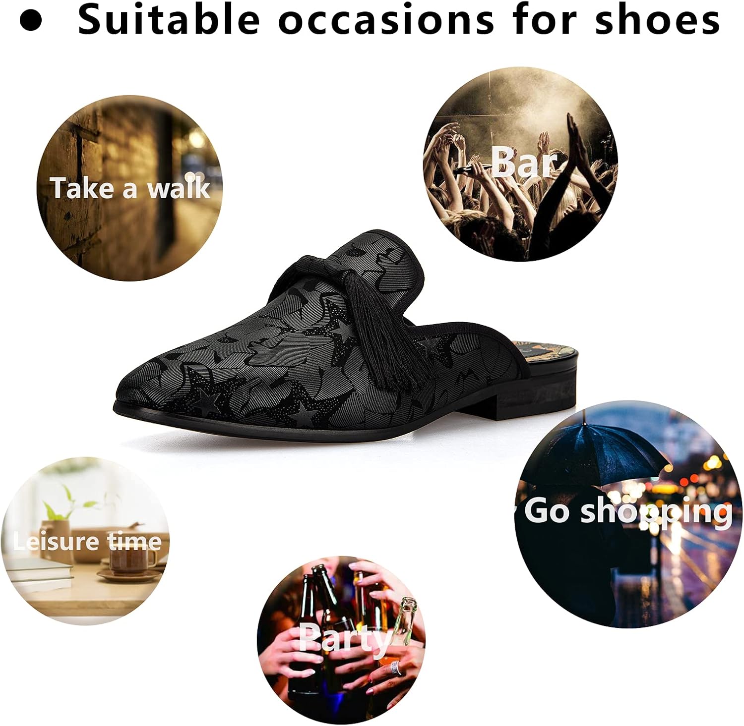 شباشب رجالية بدون كعب من الجلد - مراجعة Men'S Formal Wear Slippers وسعره