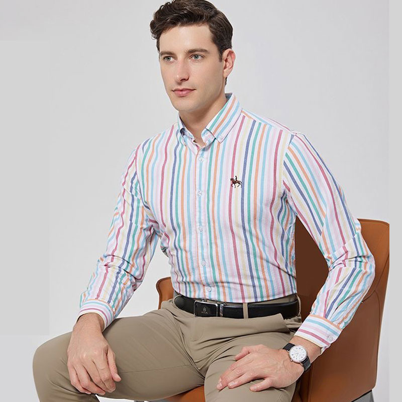 قميص أكسفورد طويل الأكمام للرج - مراجعة Large Men Formal Wear وسعره