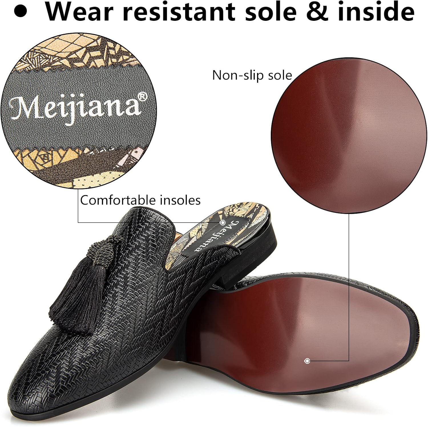 شباشب جلدية قابلة للتنفس، شباش - مراجعة Men'S Formal Wear Slippers وسعره