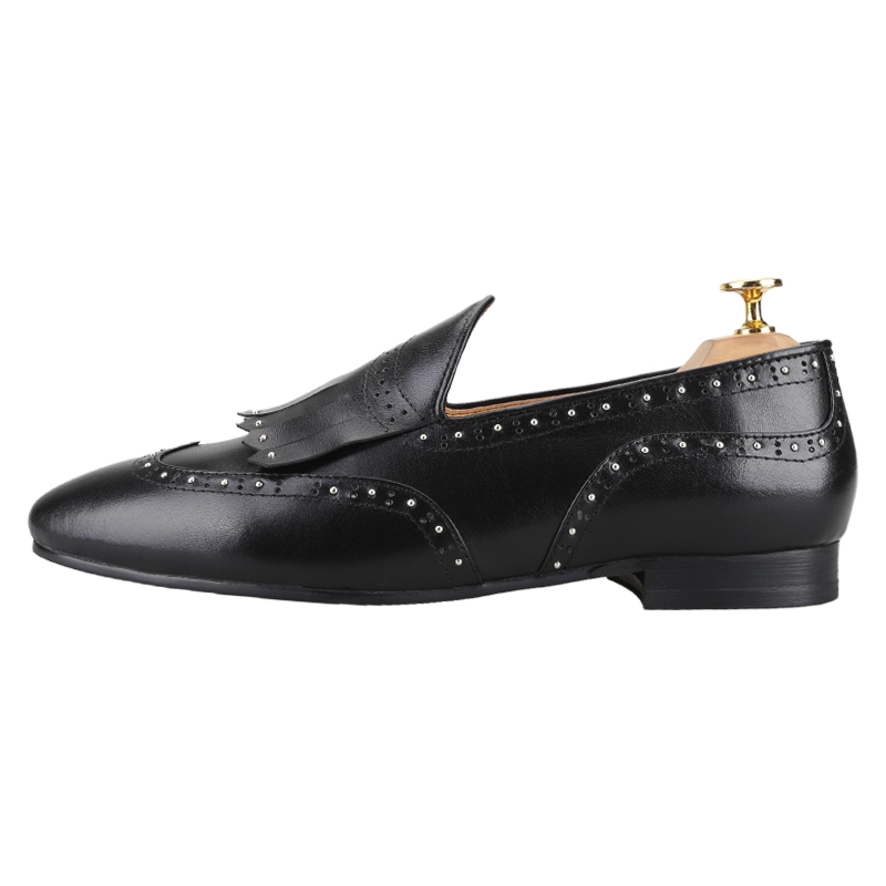 بيرجتار-حذاء بدون كعب من جلد ا - مراجعة Men'S Formal Wear Slippers وسعره